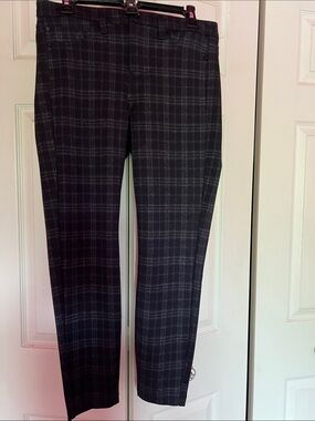 Liverpool Black Plaid Skinny Pants Size 8 Petite